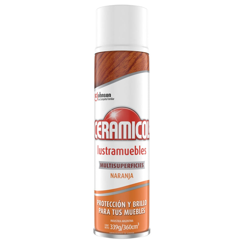 Lustramuebles Aerosol Ceramicol Naranja 360 Cc