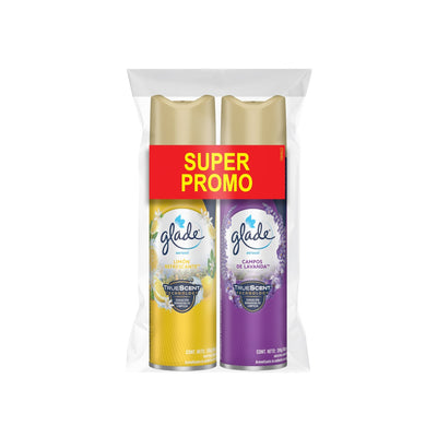 Aromatizante Glade Aerosol Pack 2 Unidades 360 Ml Cada Unidad