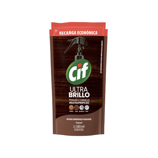 Cif Ultra Brillo Original Repuesto 380 Ml
