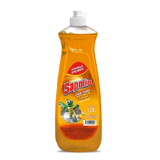 Detergente Lavavajilla Sapolio Clásico/Glicerina 1.250 Cc