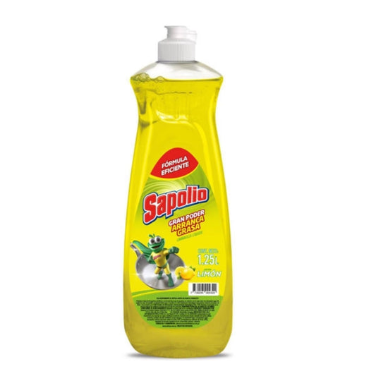 Detergente Lavavajilla Sapolio Limón 1.250 Cc