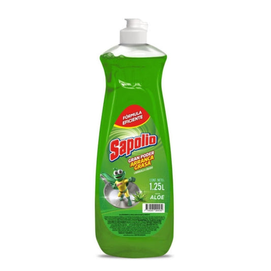 Detergente Lavavajilla Sapolio Aloe 1.250 Cc