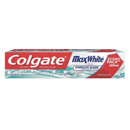 Gel Dental Colgate Max White Complete Clean 160 Ml