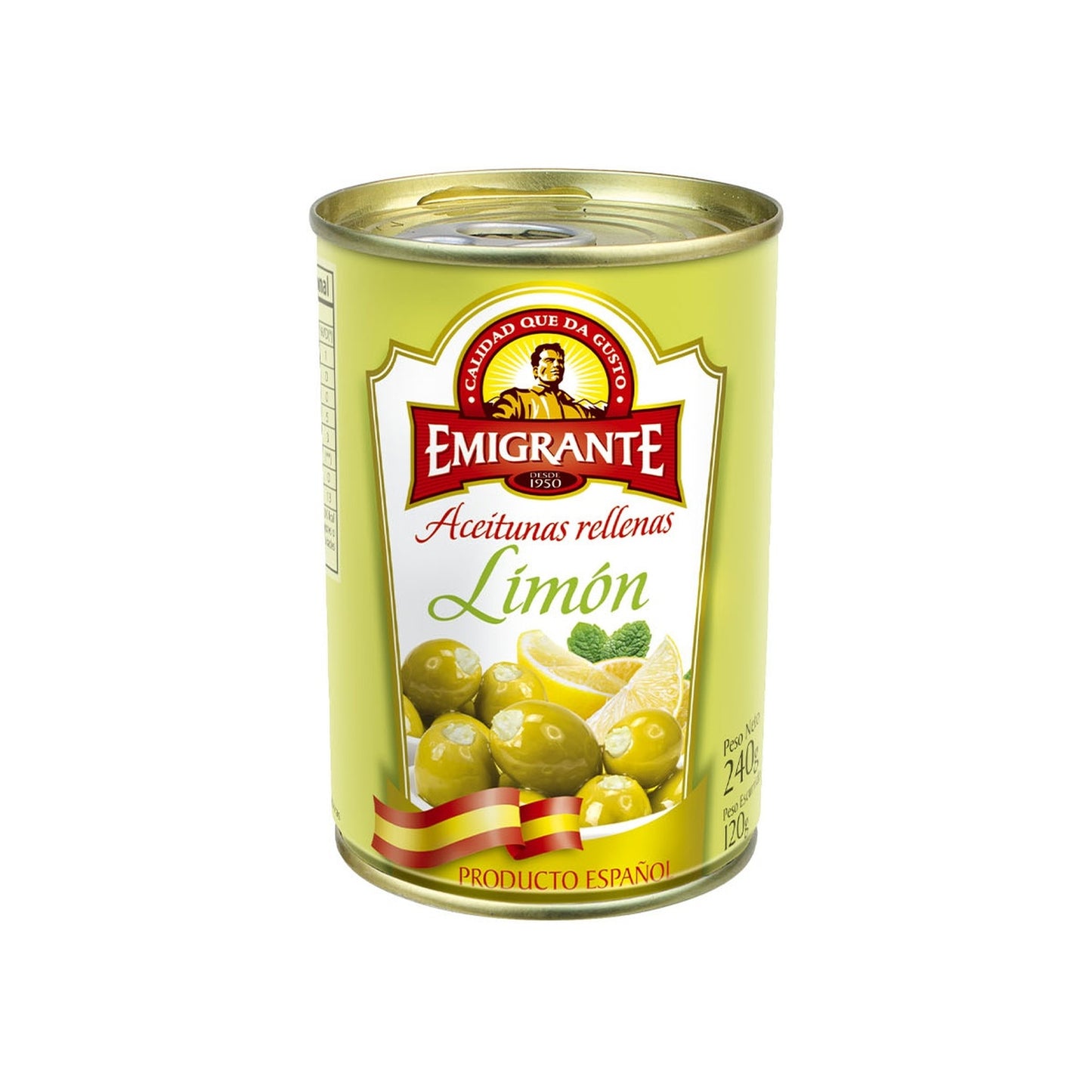 Aceitunas Rellenas Emigrante 240 G Limón