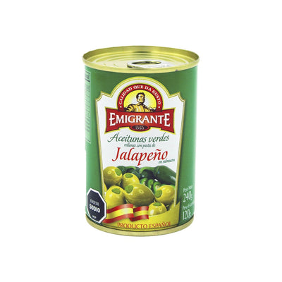 Aceitunas Rellenas Emigrante 240 G Jalapeño