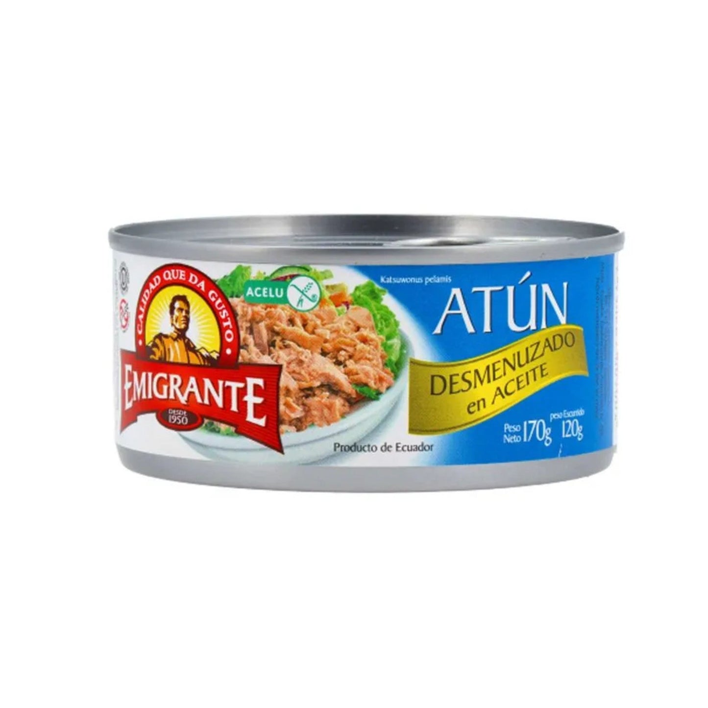 Atún Emigrante Desmenuzado Al Aceite 170 G