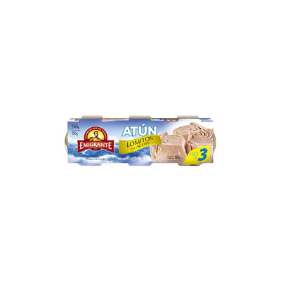 Atún Emigrante Tripack 80 G Cada Unidad Al Aceite