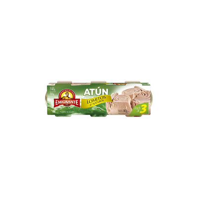 Atún Emigrante Tripack 80 G Cada Unidad Al Natural