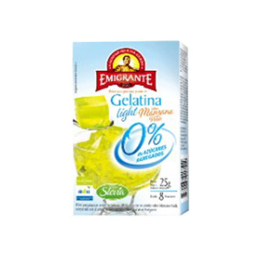 Gelatina Light Emigrante 0% Azucar 25 G Manzana