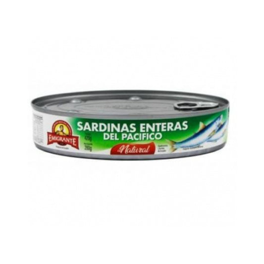 Sardinas Enteras Del Pacifico Al Natural Emigrante 420 G