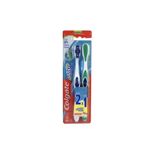 Cepillo Dental Colgate 360 Medio 2 X 1