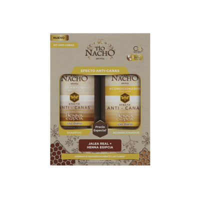 Pack Tio Nacho Anti Canas Shampoo + Acondicionador 415 Ml Cada Unidad