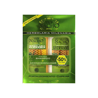 Pack Herbolaria Milenaria Engrosador Shampoo + Acondicionador 415 Ml Cada Unidad