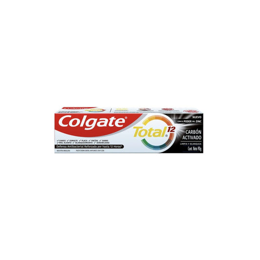Crema Dental Colgate Total 12 Carbon Activado 90 G