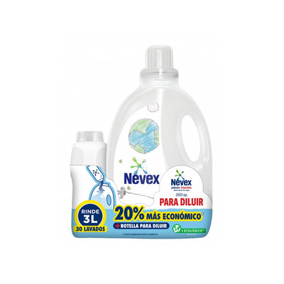 Jabón Líquido Nevex Para Diluir 500 Ml + Botella De Regalo Rinde 3 L