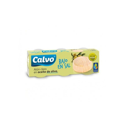 Atún Claro Calvo Bajo En Sal En Aceite de Oliva Psvk X 3 52 G Cada Unidad