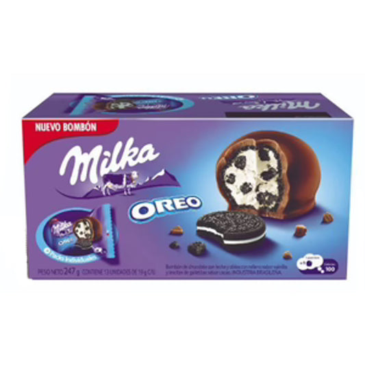 Bombon Milka Oreo Caja 13 Unidades 247 G