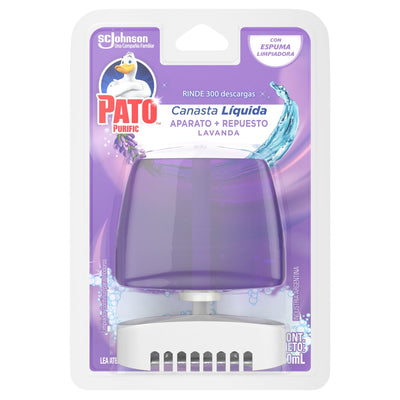 Canasta Líquida Pato Fragancia Lavanda Aparato + Repuesto 50 Ml