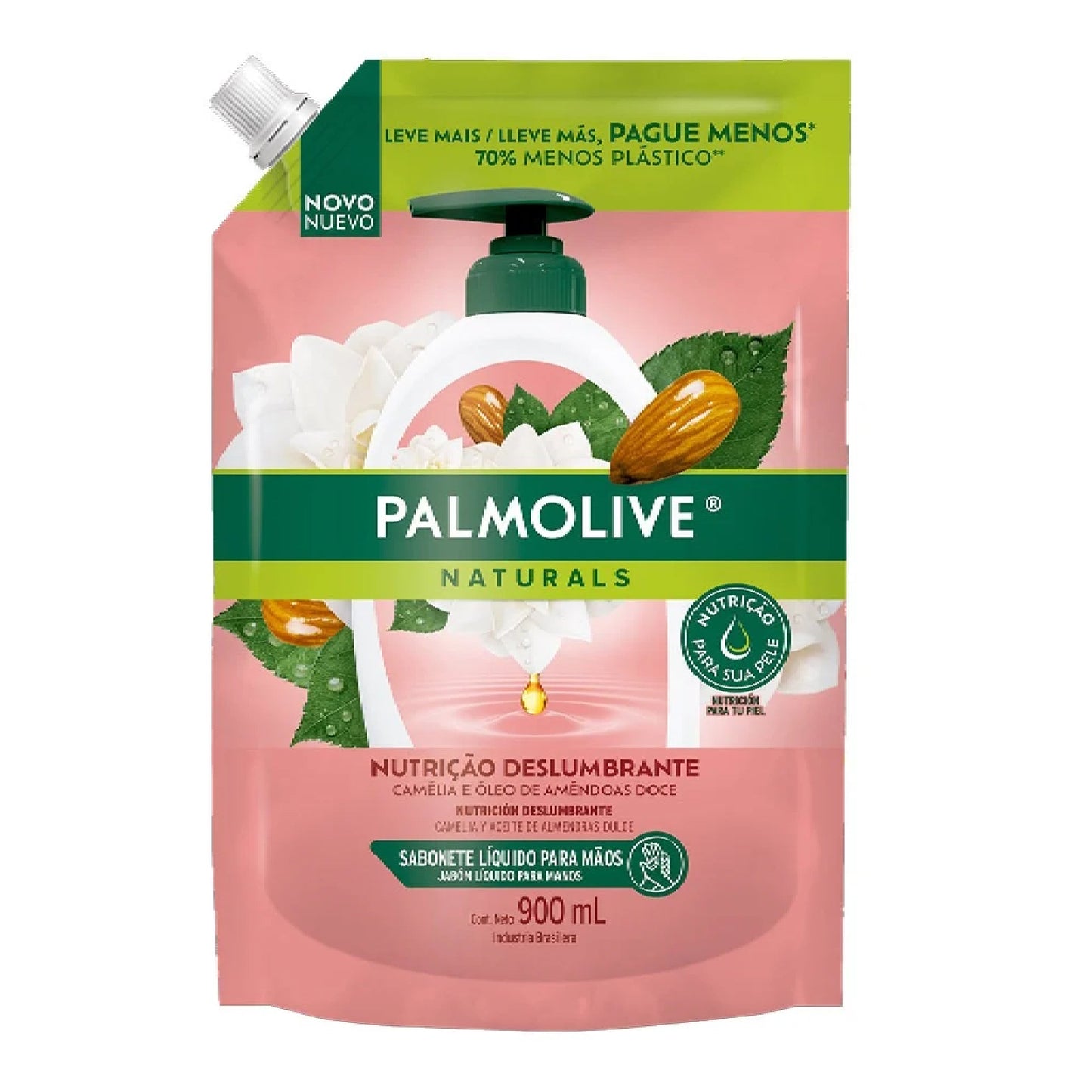 Jabón Líquido Palmolive Para Manos Camelia Y Aceite De Almendras 900 Ml
