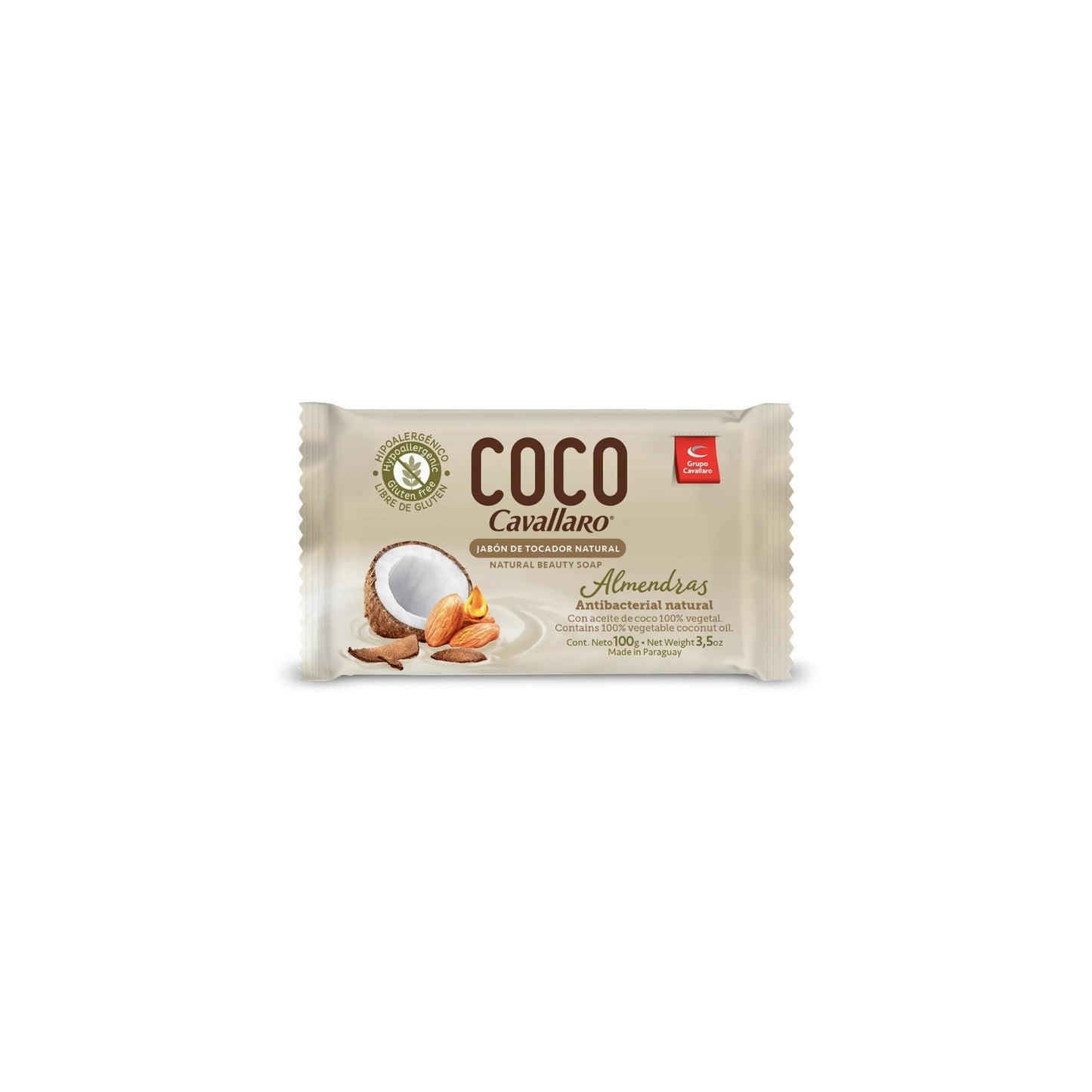 Jabón De Tocador Cavallaro Coco Almendra 100 G