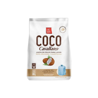Jabon En Polvo De Coco Cavallaro Para Ropa Delicada 800 G