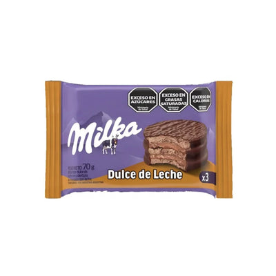 Alfajor Milka Triple Dulce De Leche 70 G