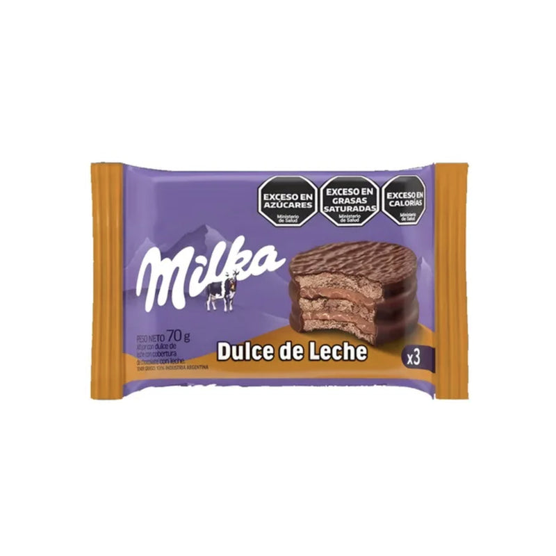 Alfajor Milka Triple Dulce De Leche 70 G