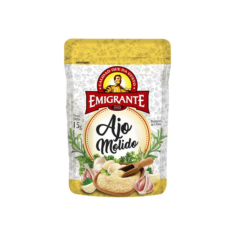 Ajo Molido Emigrante 25 G Con Abre Fácil