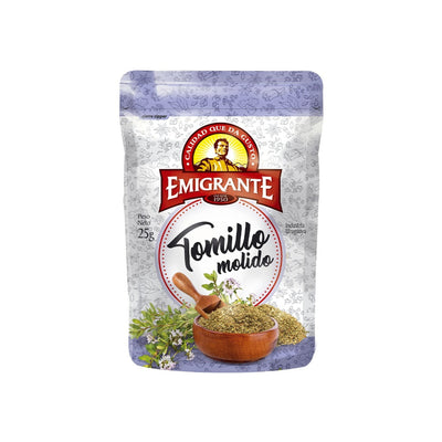 Tomillo Molido Emigrante 25 G Con Abre Fácil