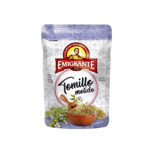 Tomillo Molido Emigrante 25 G Con Abre Fácil