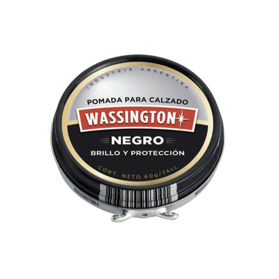 Pomada Para Zapatos Wassington Negro 60 G