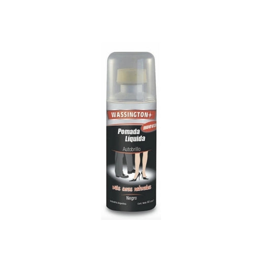 Pomada Líquida Para Cuero Y Cuerina Wassington Negro 60 Cc