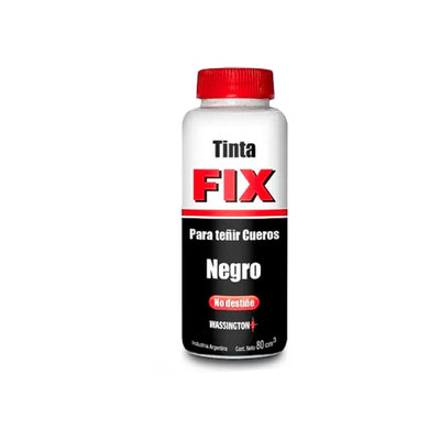 Tinta Para Cuero Wassington Fix Negro 80 Cc