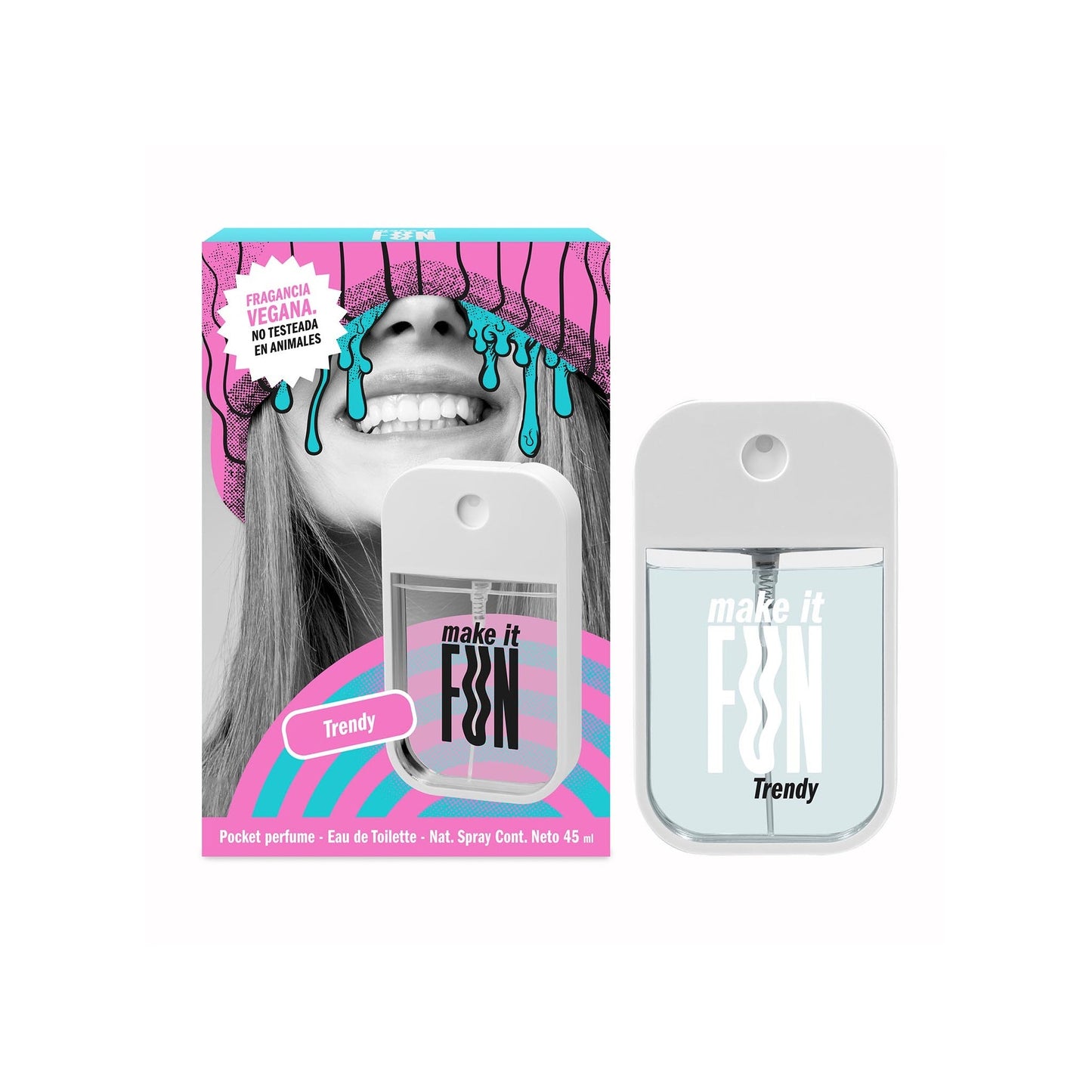 Eau De Toilette Make It Fun Trendy Natural Spray 45 Ml