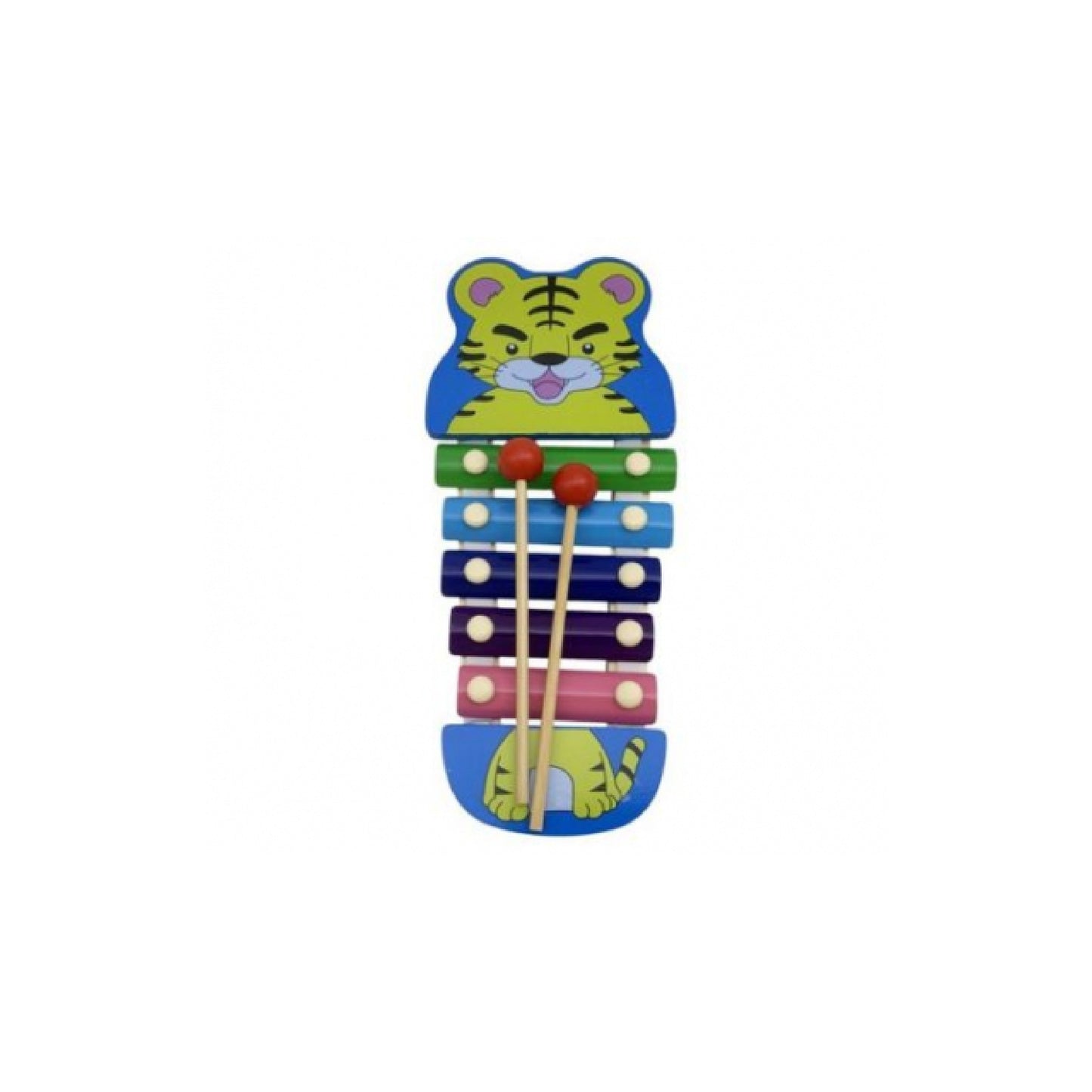 Xilofono Infantil De Madera Y Metal 26 Cm