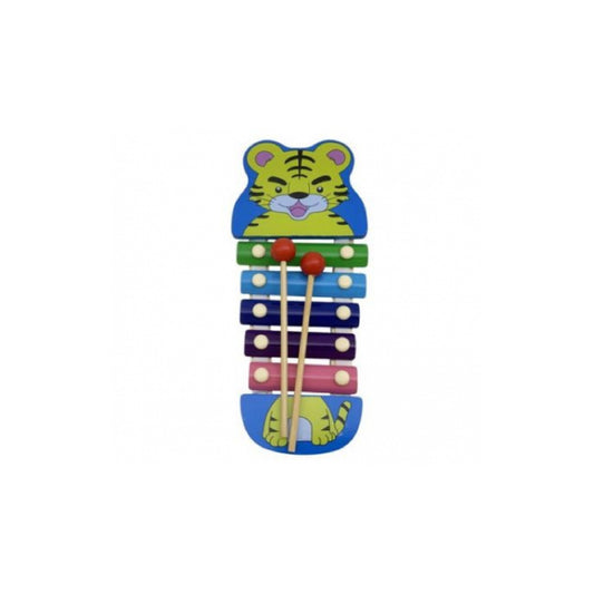Xilofono Infantil De Madera Y Metal 26 Cm