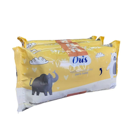 Toallitas Humedas Para Bebé Oris Jupiter Promo 3 X 2 60 Unidades Por Paquete