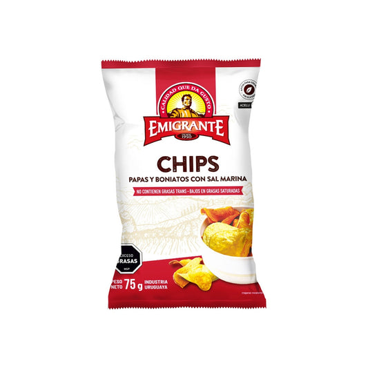 Chips De Papa Y Boniato Emigrante 75 G