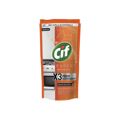Cif Expert Antigrasa X3 Poder Desengrasante Repuesto 450 Ml