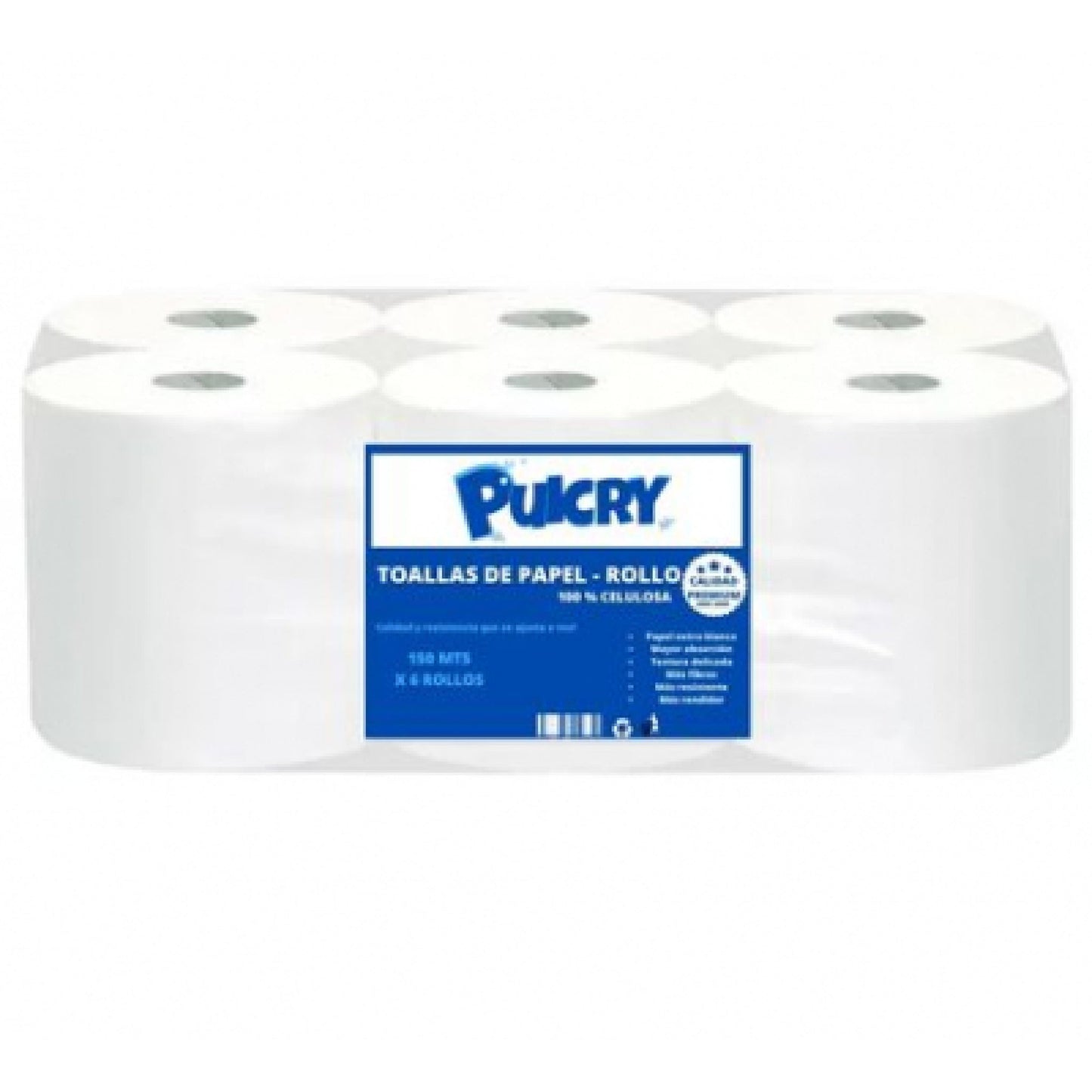 Toalla De Papel Pulcry Secamanos 6 Unidades 150 M
