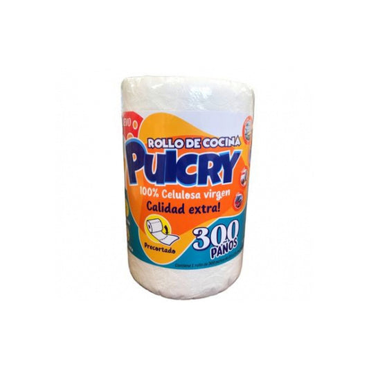 Toalla De Cocina Pulcry Rollo 300 Paños