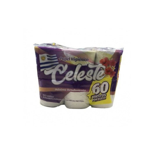 Papel Higiénico Celeste 12 Unidades 60 M Cada Unidad