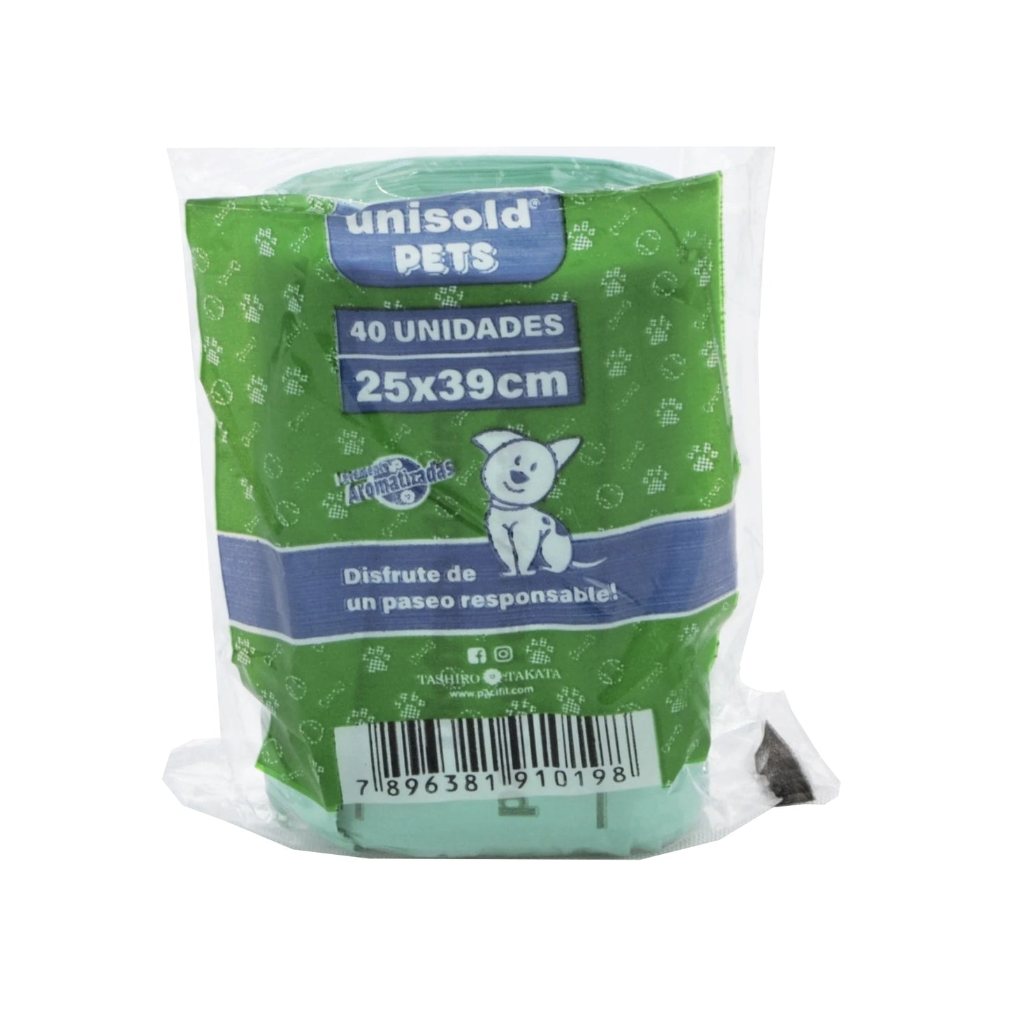 Bolsas De Repuesto Unisold Pets 40 Unidades 25 X 39 Cm
