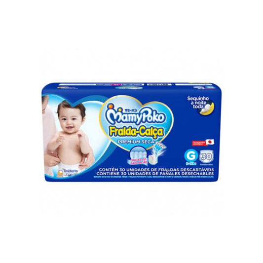 Bombachitas Bebe Mamypoko Premium Seca G 9-14 Kg 30 Unidades