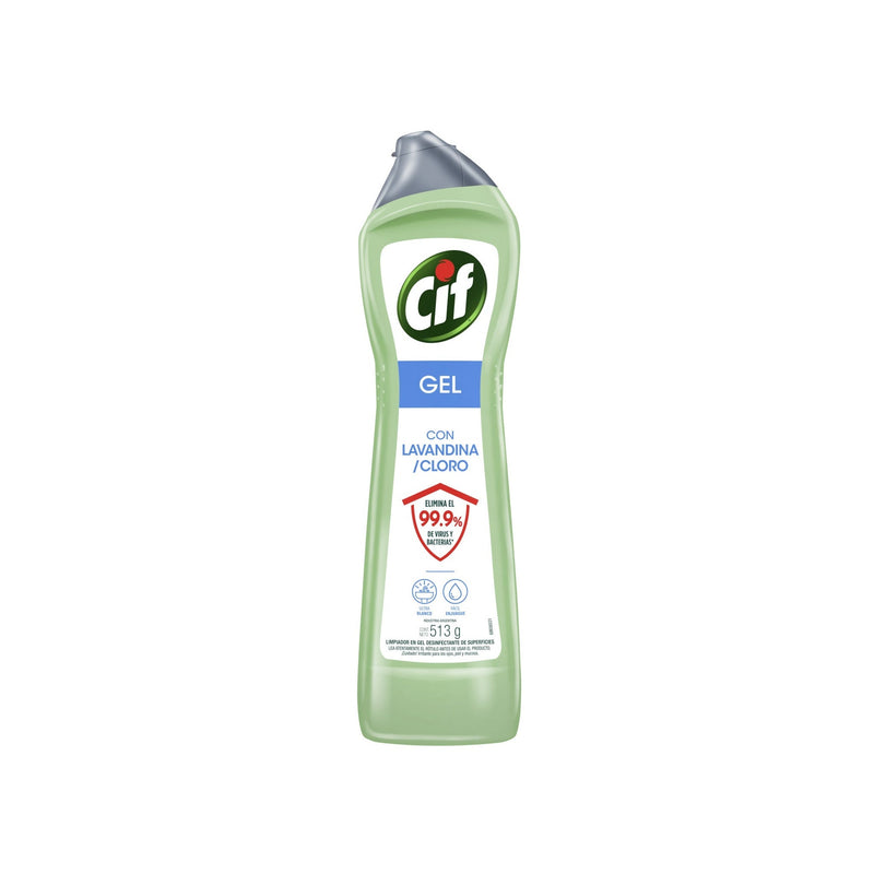 Limpia Superficies Cif Gel Con Lavandina Y Cloro  513 G
