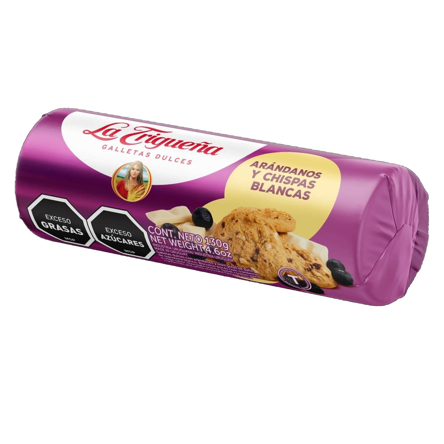 Galletas Dulces La Trigueña Con Arandanos Y Chispas Blancas 130 G
