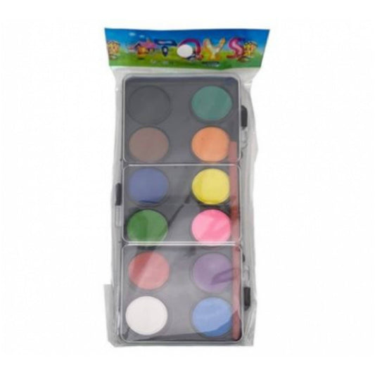 Acuarela 12 Colores Con Pincel