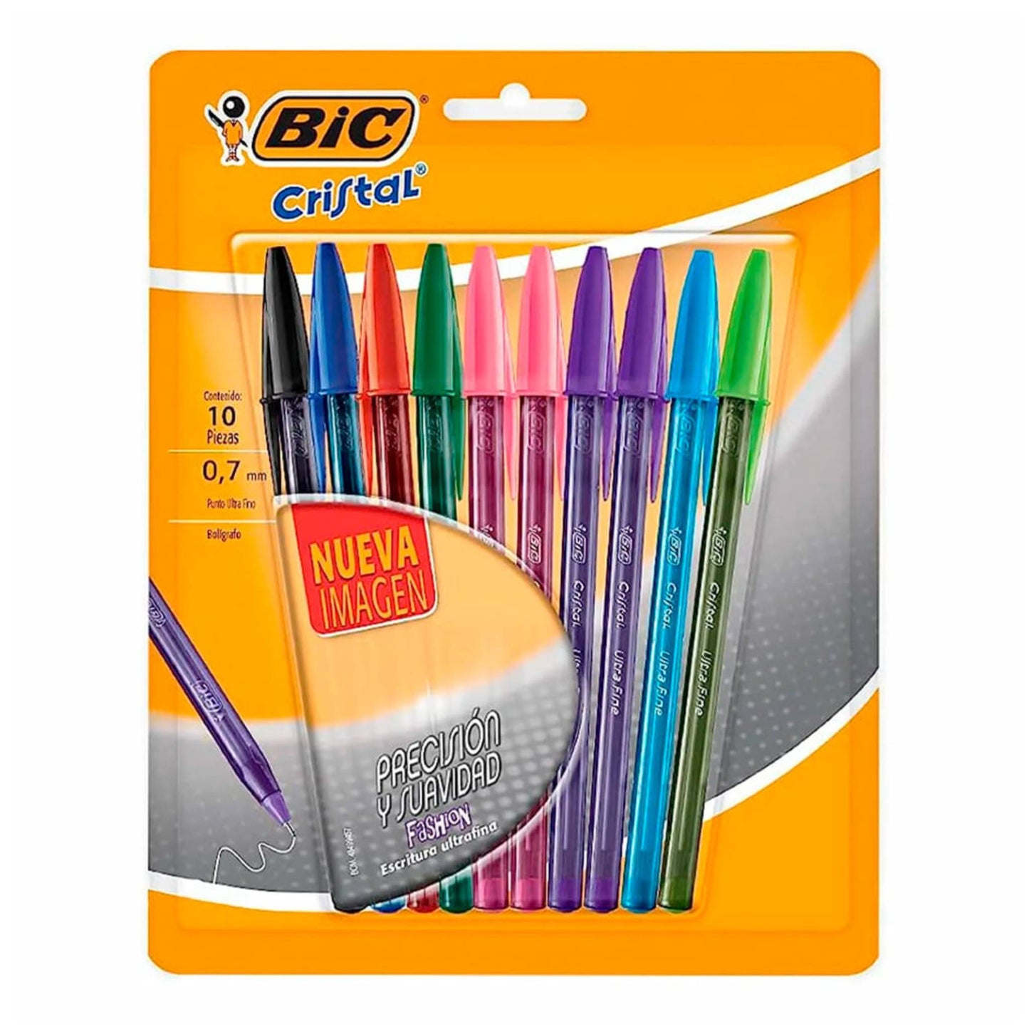 Boligrafo Bic Cristal Precision 0.7mm X 10 Unidades