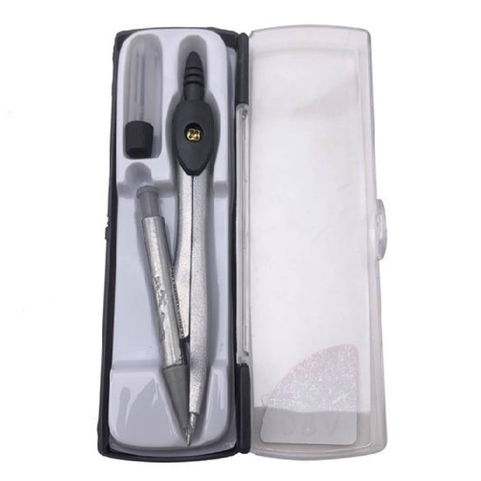 Compas Metalico Con Lapiz Mecanico En Caja Plastica