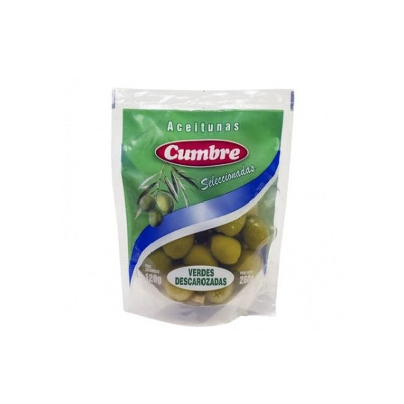 Aceitunas Sin Carozo Cumbre 120 G Peso Escurrido